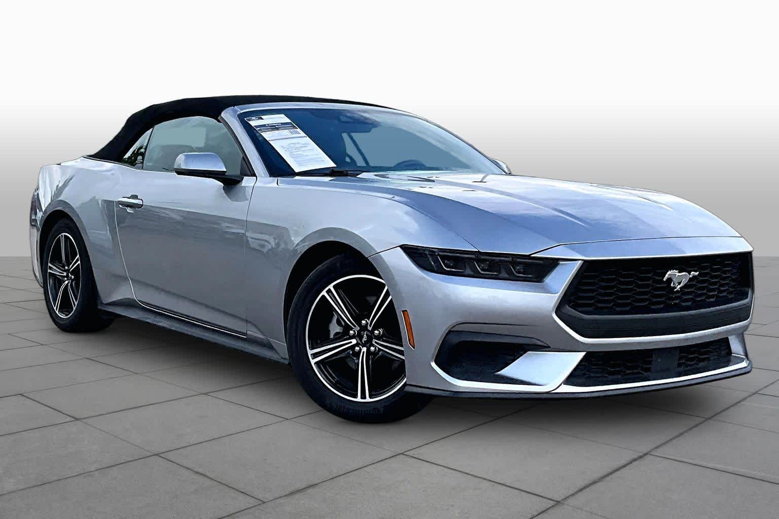 2025 Ford Mustang EcoBoost Premium Iconic Silver Metallic at AutoNation Chevrolet Gulf Fwy