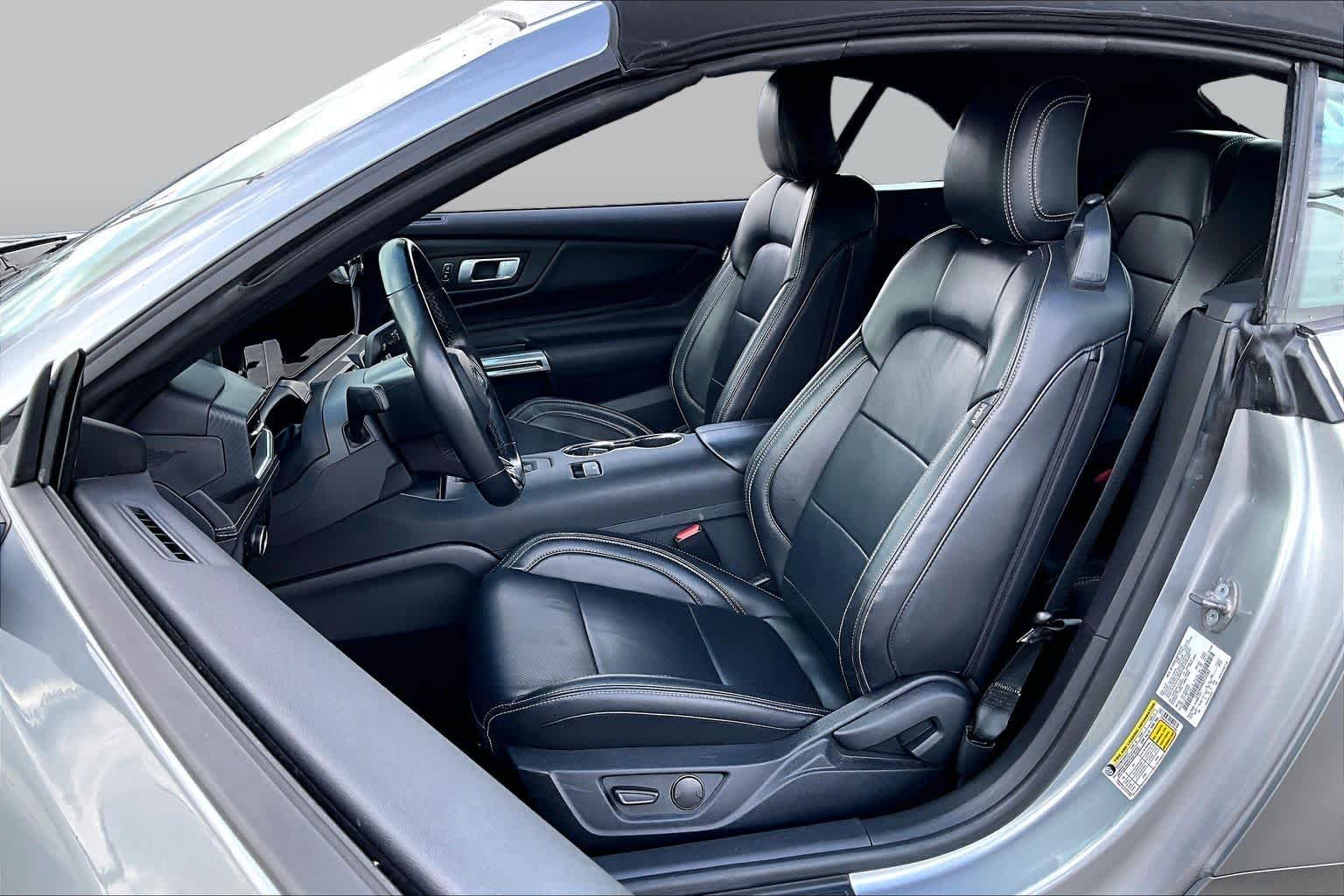 2025 Ford Mustang EcoBoost Premium Iconic Silver Metallic at AutoNation Chevrolet Gulf Fwy