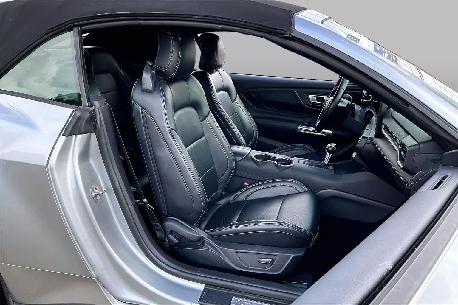 2025 Ford Mustang EcoBoost Premium Iconic Silver Metallic at AutoNation Chevrolet Gulf Fwy