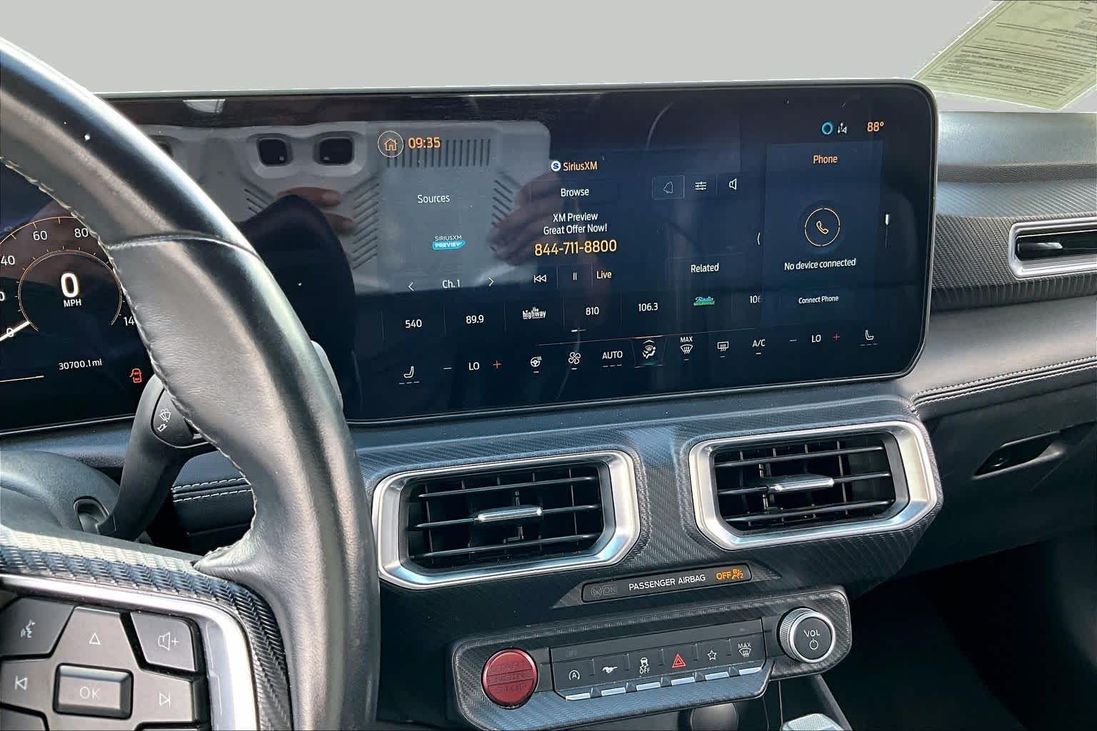 2025 Ford Mustang EcoBoost Premium Iconic Silver Metallic at AutoNation Chevrolet Gulf Fwy