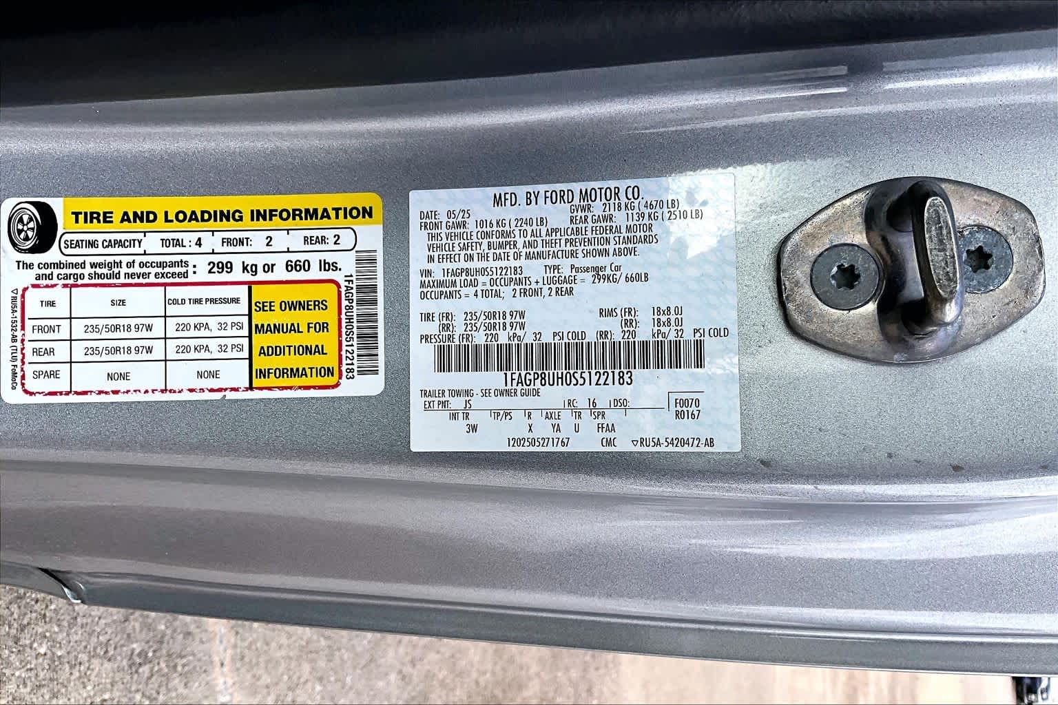 2025 Ford Mustang EcoBoost Premium Iconic Silver Metallic at AutoNation Chevrolet Gulf Fwy