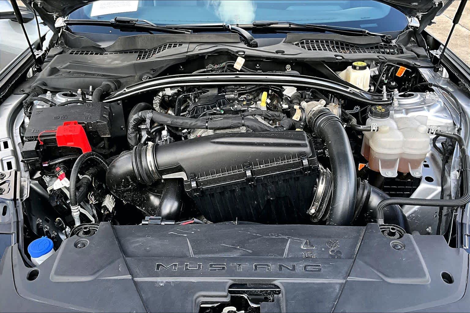 2025 Ford Mustang EcoBoost Premium Iconic Silver Metallic at AutoNation Chevrolet Gulf Fwy