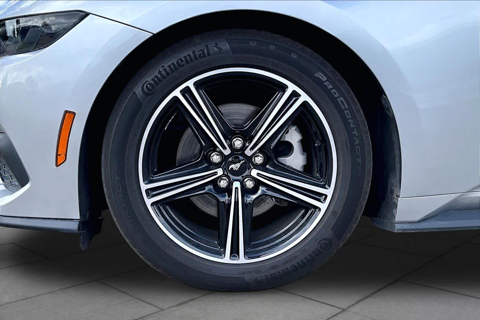 2025 Ford Mustang EcoBoost Premium Iconic Silver Metallic at AutoNation Chevrolet Gulf Fwy
