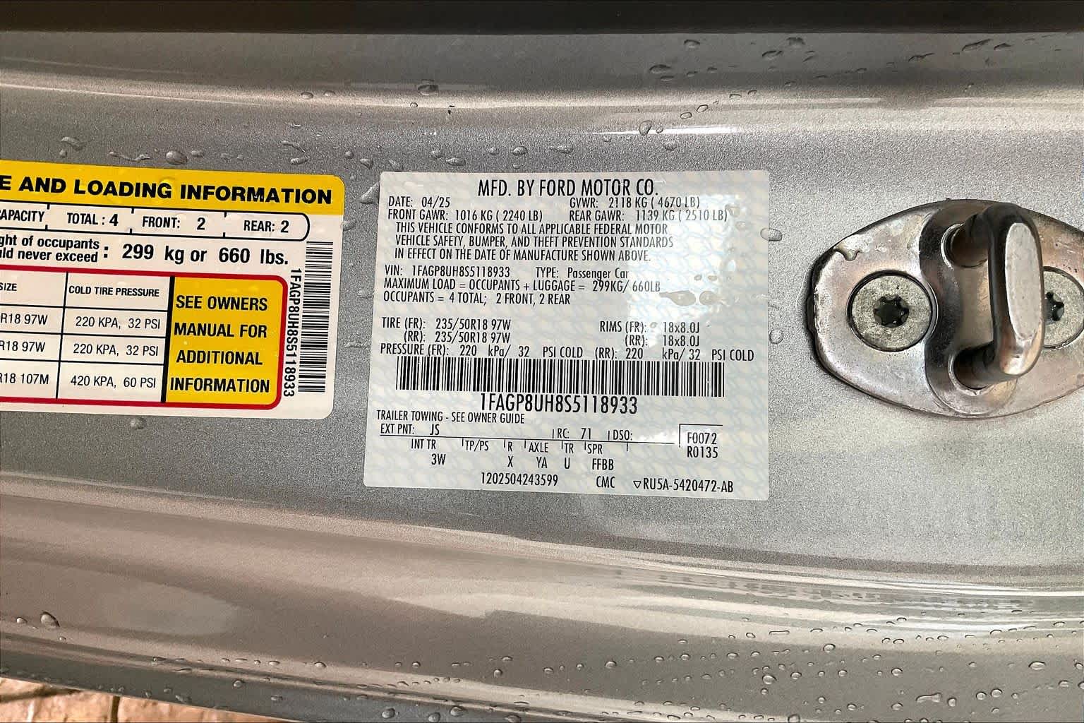 2025 Ford Mustang EcoBoost Premium Iconic Silver Metallic at Lexus Southwest Houston