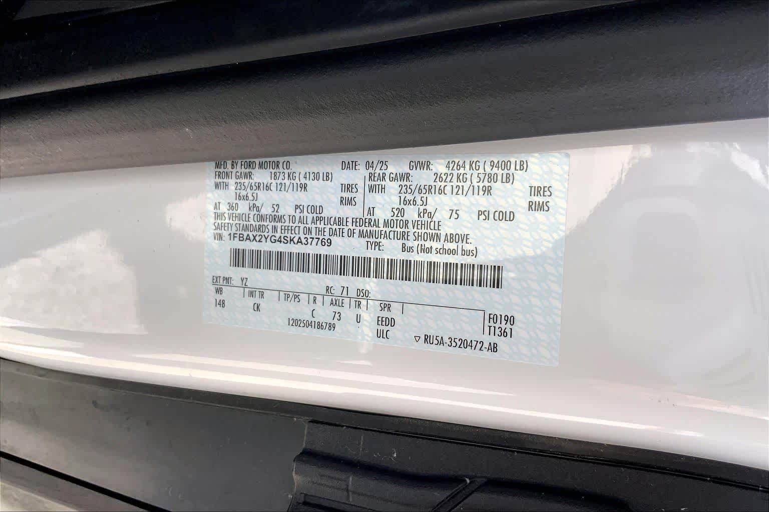 2025 Ford Transit Passenger Wagon XLT Oxford White at Mac Haik Ford
