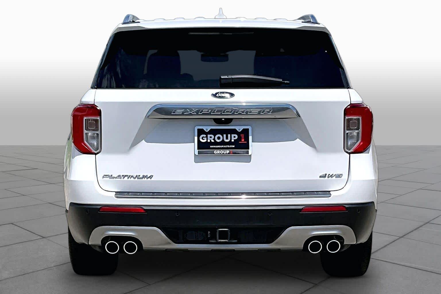 2023 Ford Explorer Platinum Star White Metallic Tri-Coat at Group 1 GMC Buick South