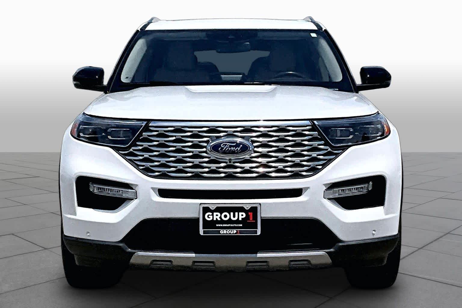 2023 Ford Explorer Platinum Star White Metallic Tri-Coat at Group 1 GMC Buick South