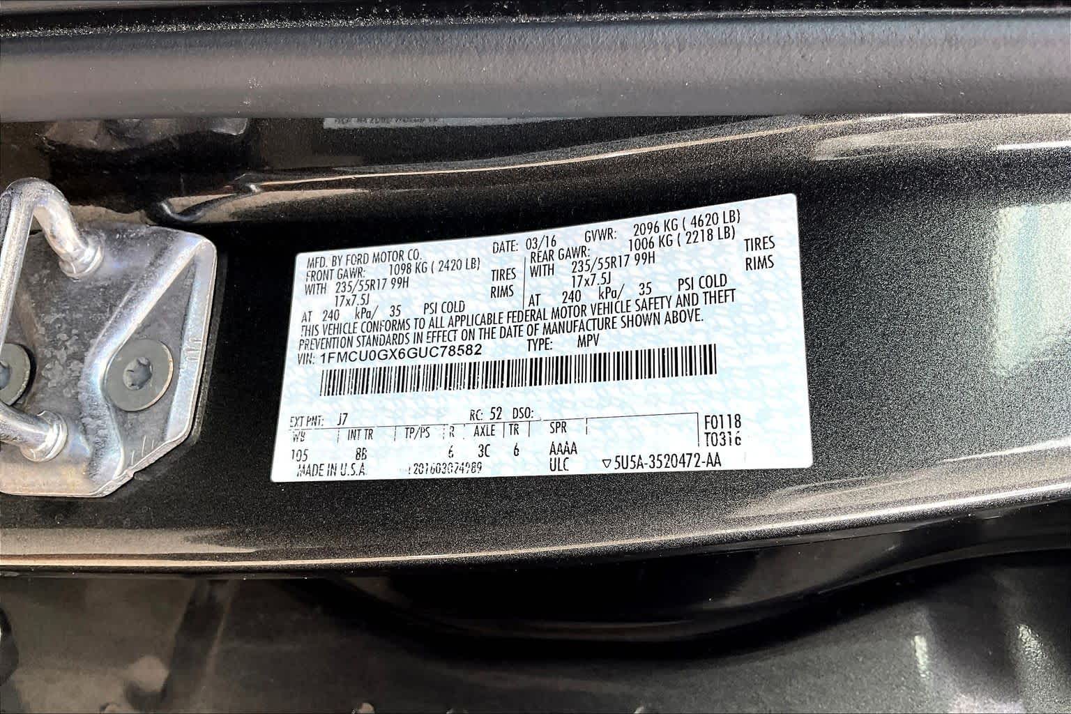 2016 Ford Escape SE Magnetic at Baytown Ford