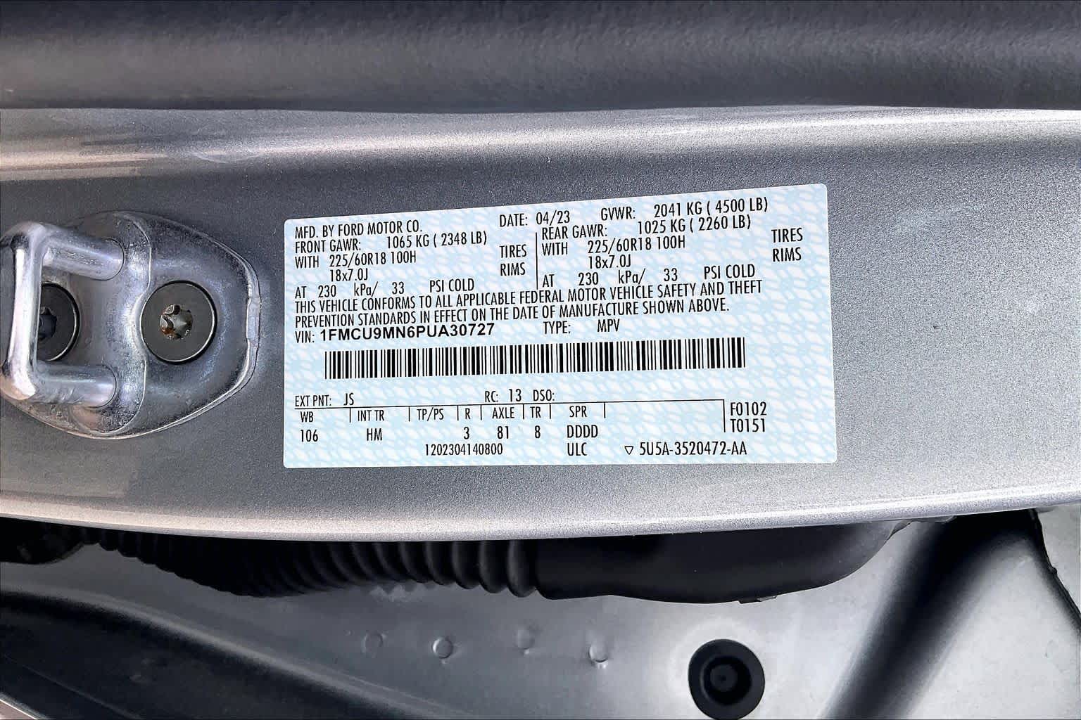 2023 Ford Escape ST-Line Iconic Silver Metallic at Lexus Southwest Houston
