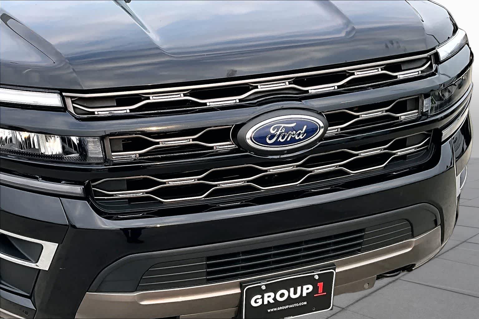 2024 Ford Expedition Max King Ranch Agate Black Metallic at Tomball Ford