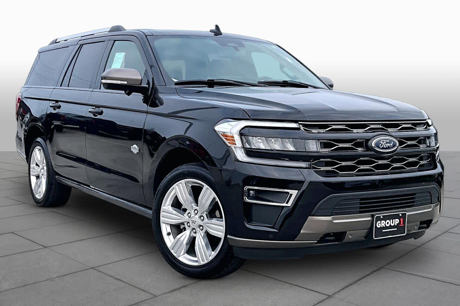 2024 Ford Expedition Max King Ranch Agate Black Metallic at Tomball Ford