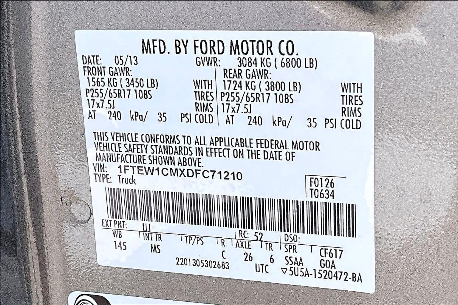 2013 Ford F-150 XLT Sterling Gray Metallic at Turner Chevrolet