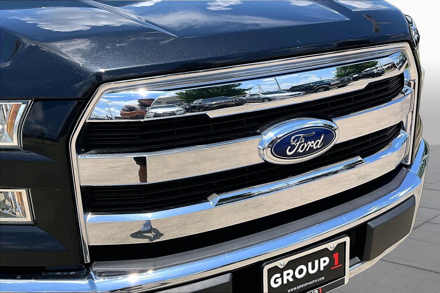 2015 Ford F-150 Lariat Tuxedo Black Metallic at Baytown Ford
