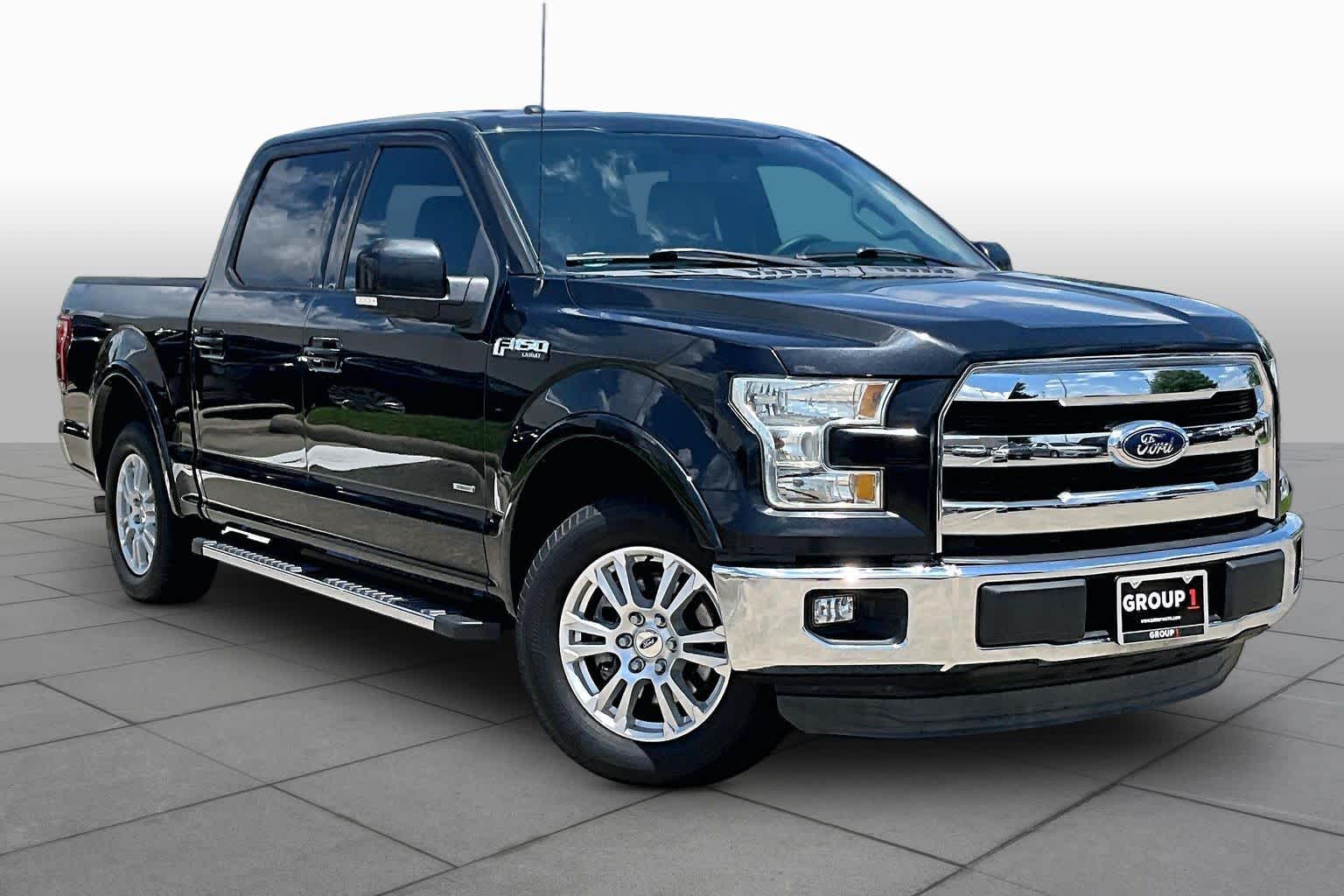 2015 Ford F-150 Lariat Tuxedo Black Metallic at Baytown Ford