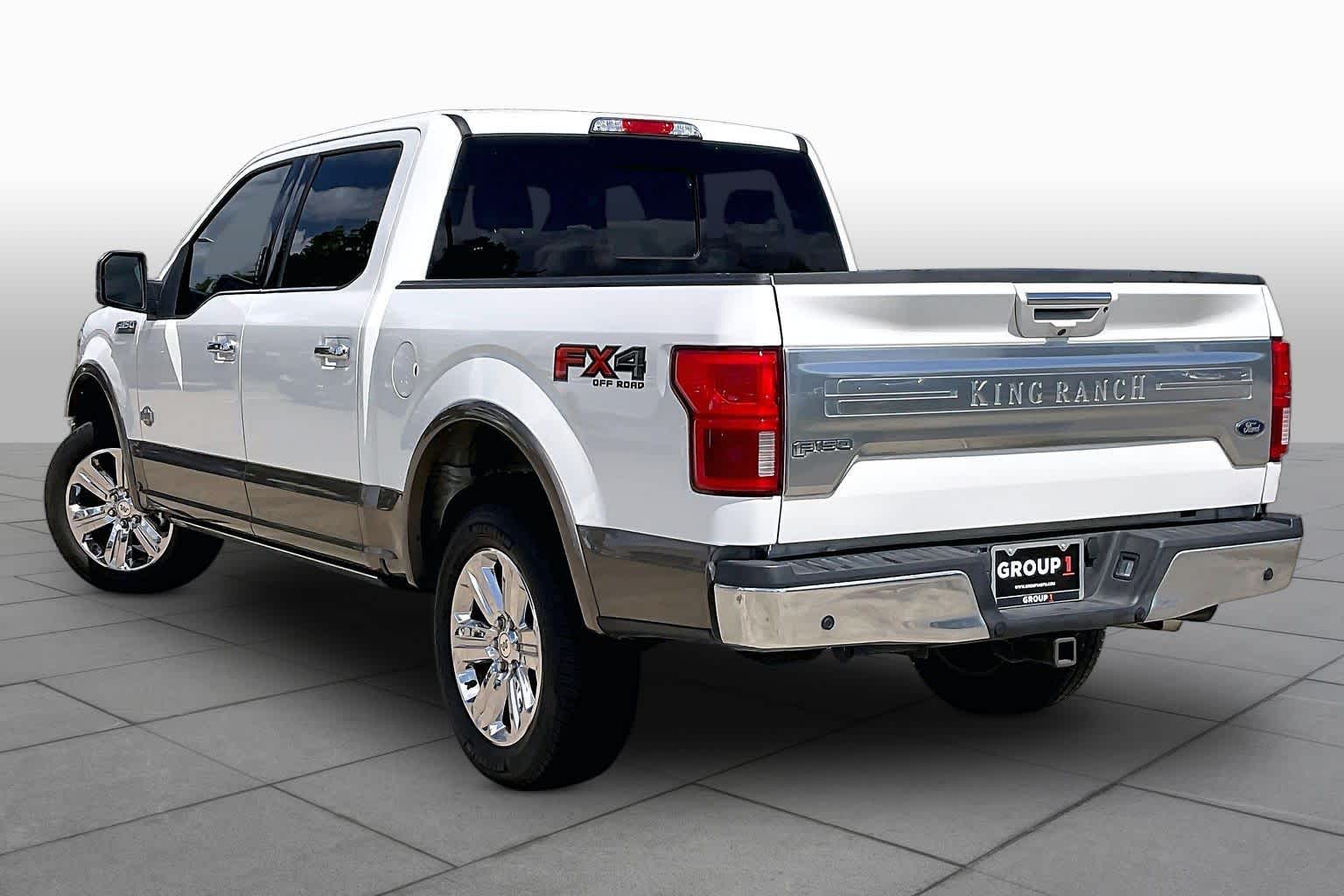 2020 Ford F-150 King Ranch Star White Metallic Tri-Coat/Stone Gray at Mac Haik Ford