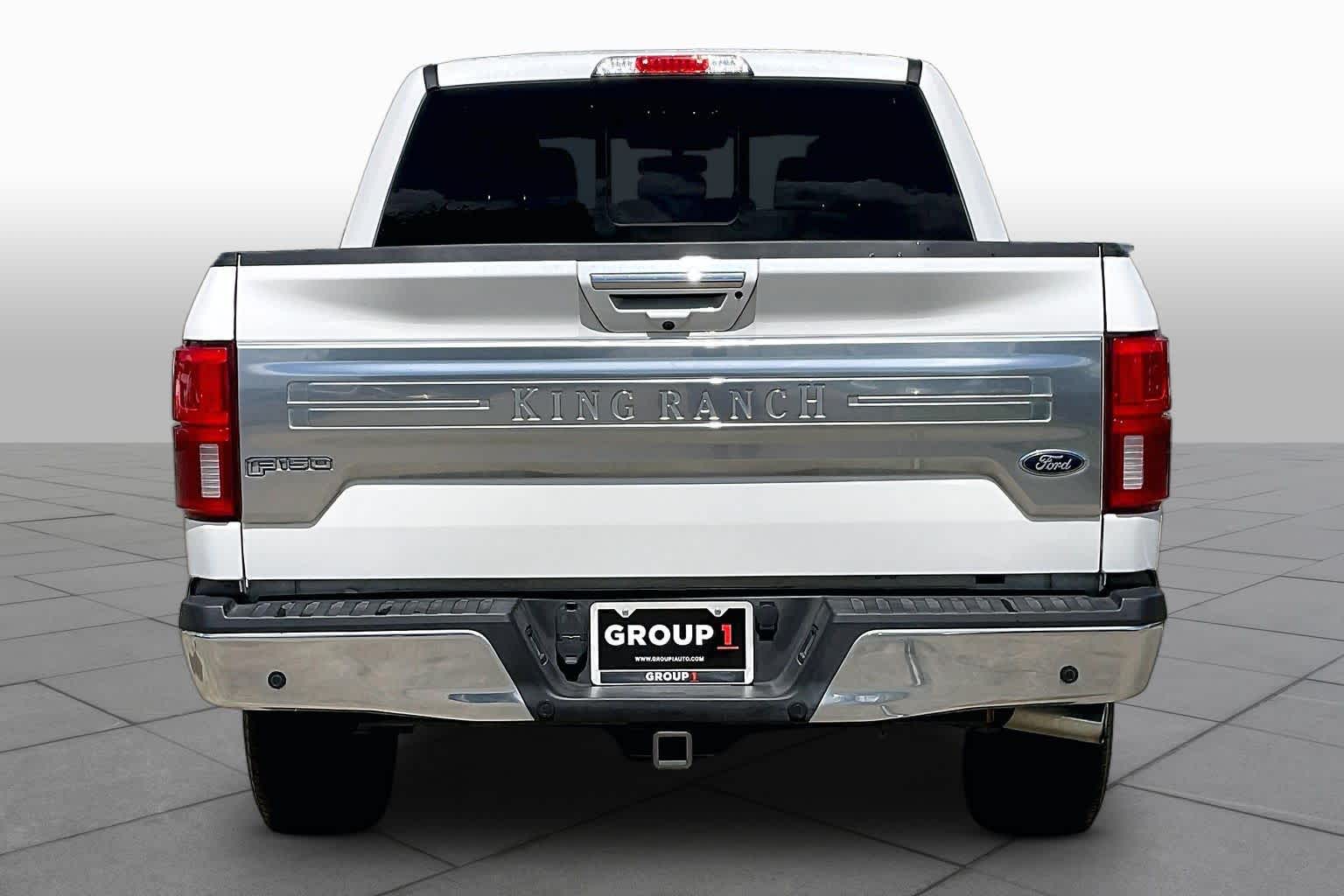 2020 Ford F-150 King Ranch Star White Metallic Tri-Coat/Stone Gray at Mac Haik Ford