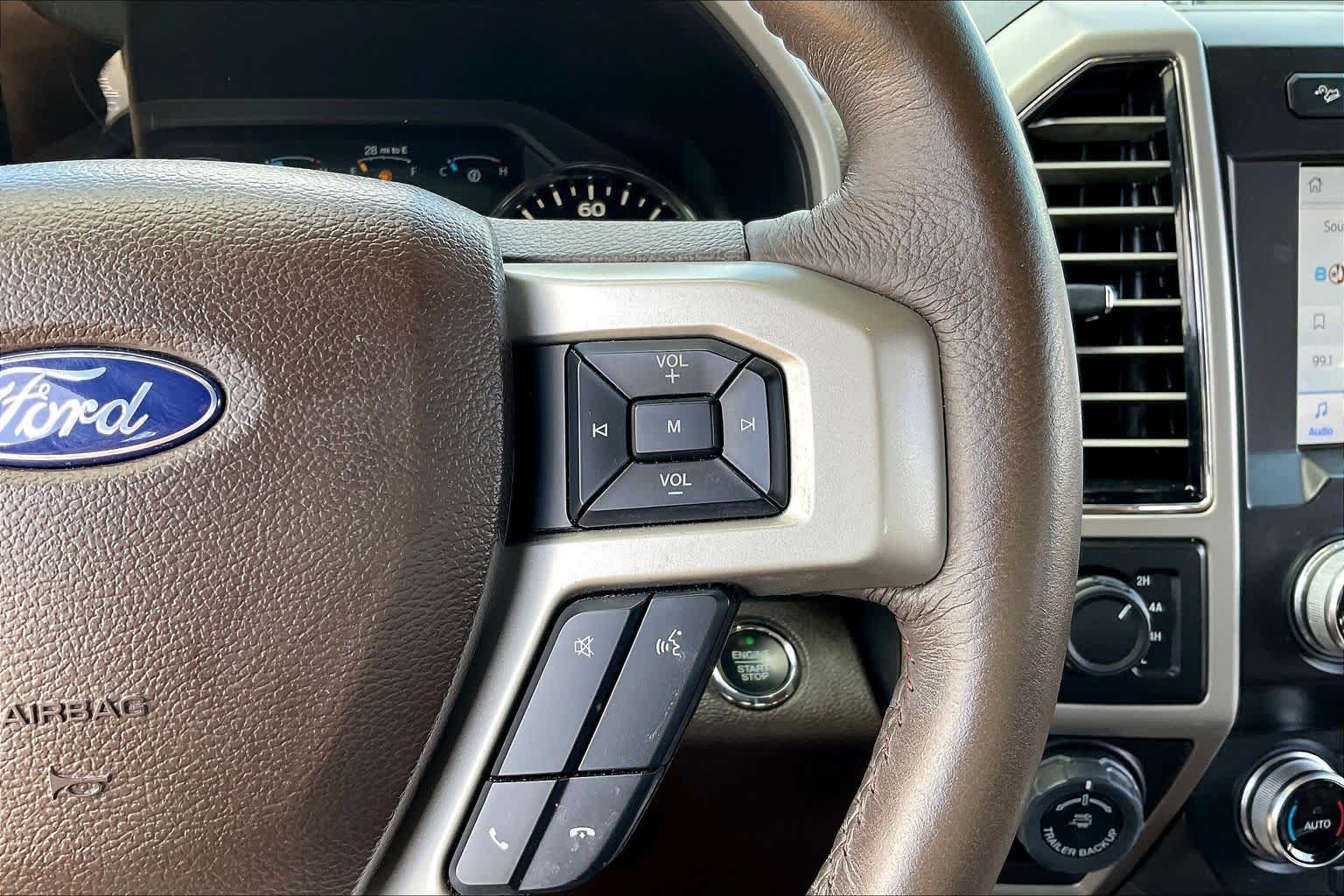 2020 Ford F-150 King Ranch Star White Metallic Tri-Coat/Stone Gray at Mac Haik Ford