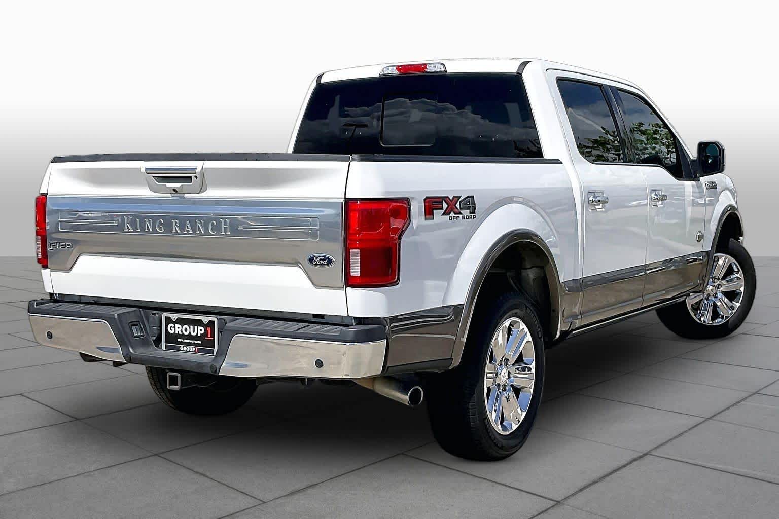 2020 Ford F-150 King Ranch Star White Metallic Tri-Coat/Stone Gray at Mac Haik Ford