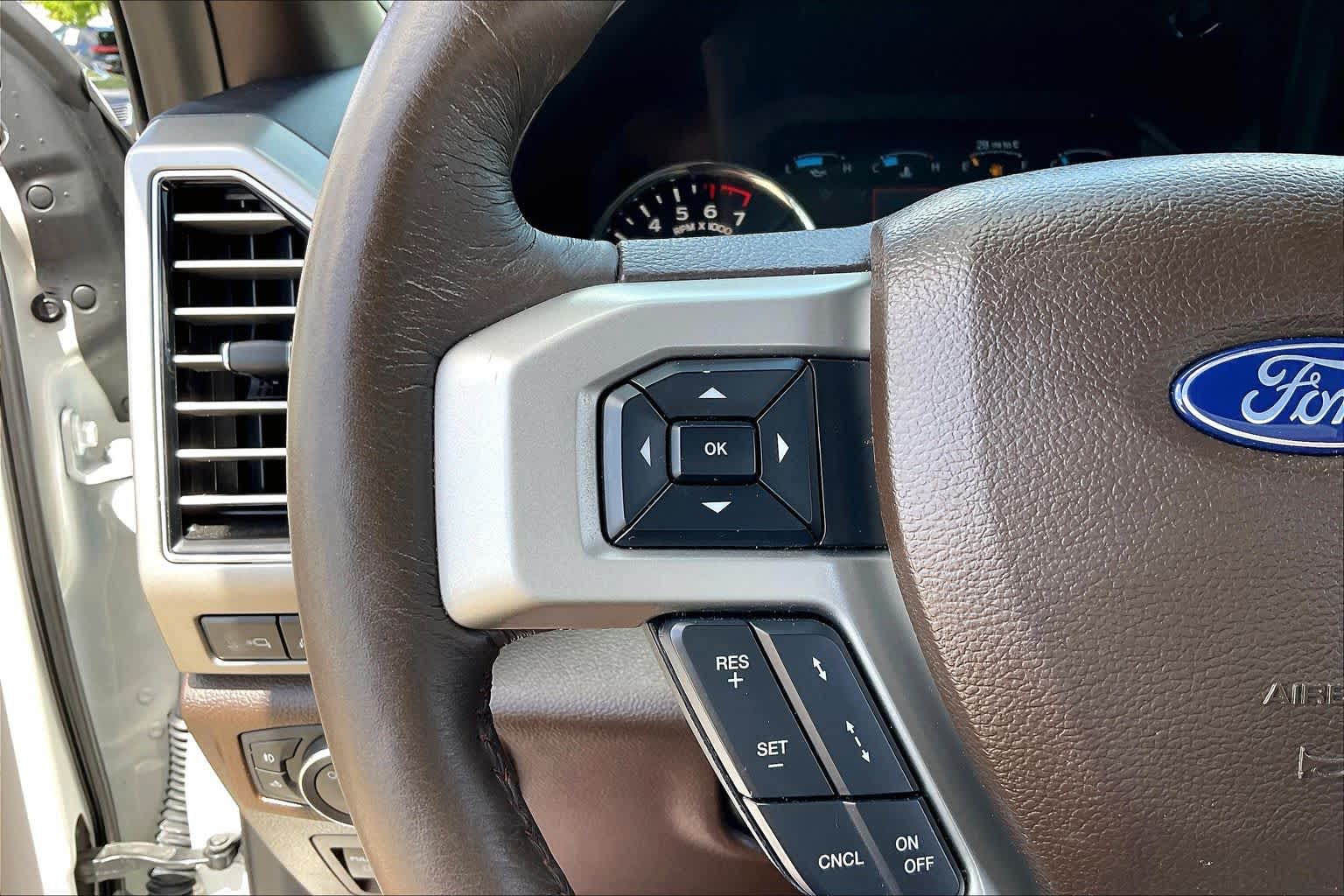 2020 Ford F-150 King Ranch Star White Metallic Tri-Coat/Stone Gray at Mac Haik Ford