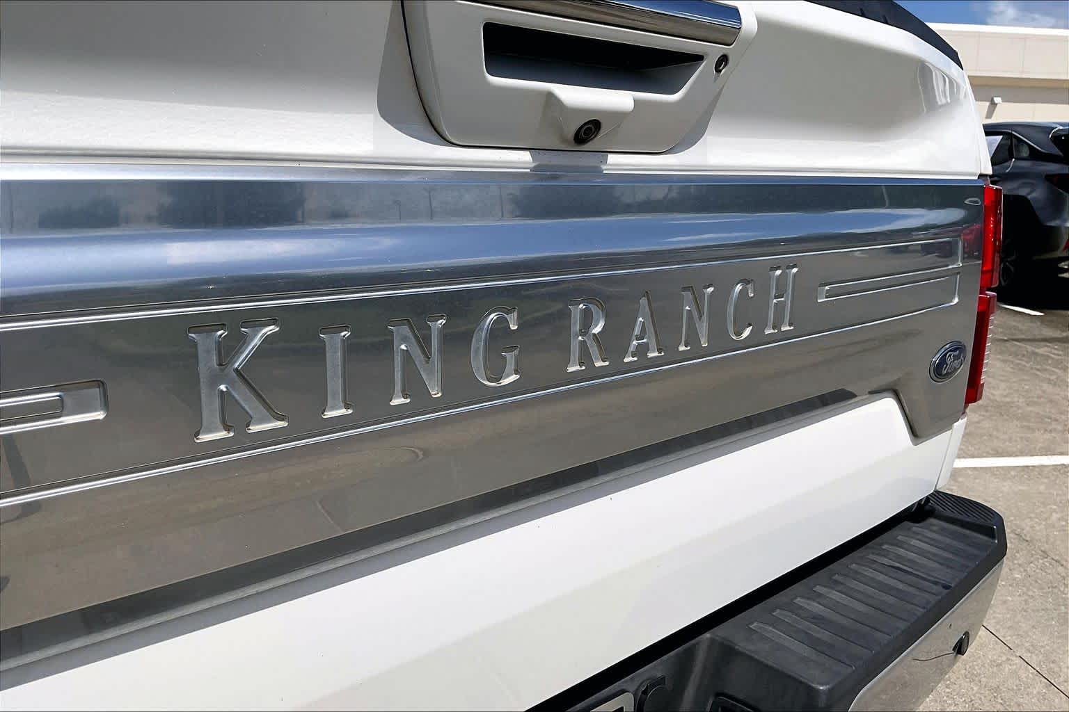 2020 Ford F-150 King Ranch Star White Metallic Tri-Coat/Stone Gray at Mac Haik Ford
