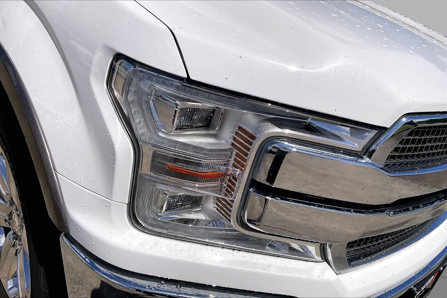 2020 Ford F-150 King Ranch Star White Metallic Tri-Coat/Stone Gray at Mac Haik Ford