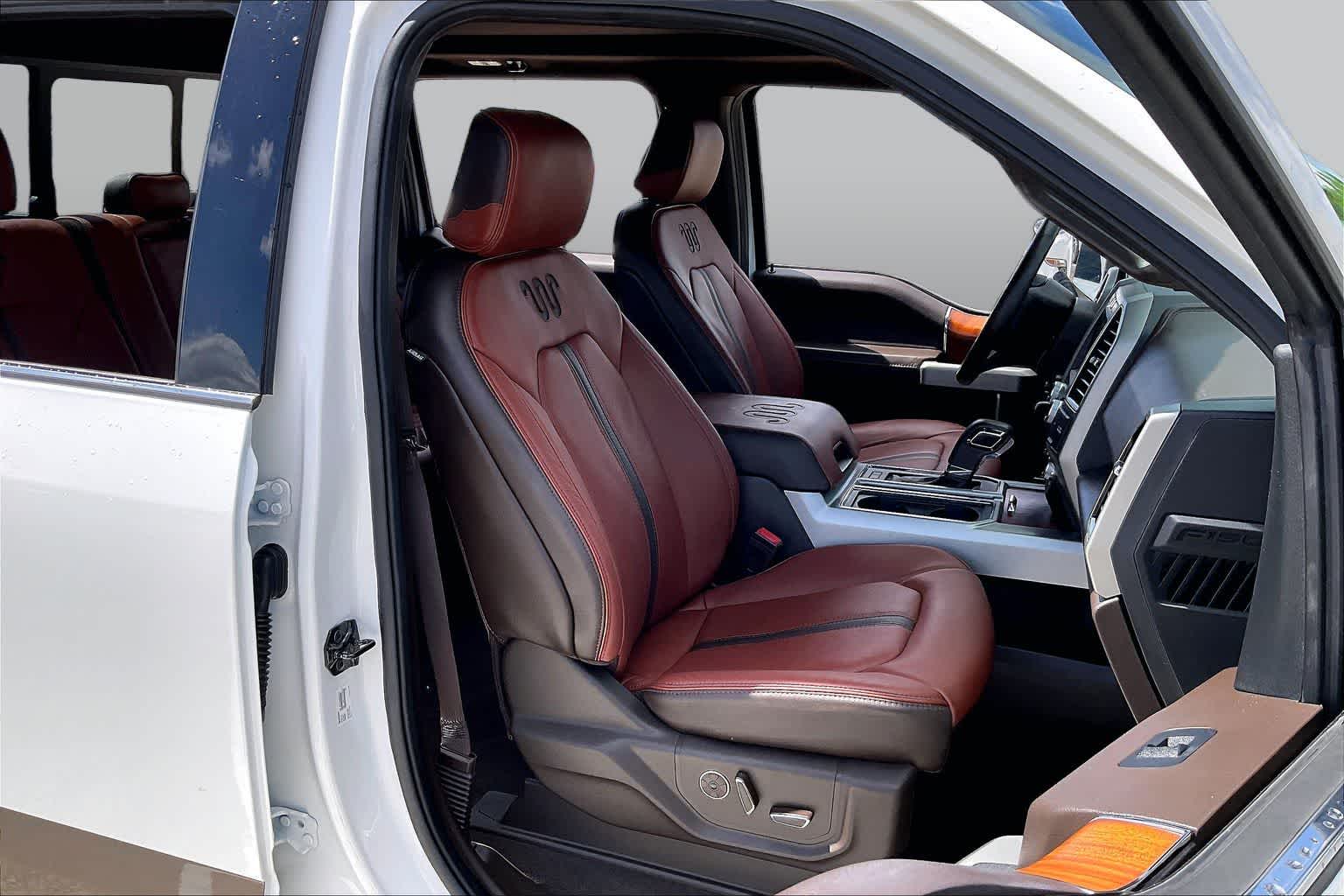 2020 Ford F-150 King Ranch Star White Metallic Tri-Coat/Stone Gray at Mac Haik Ford