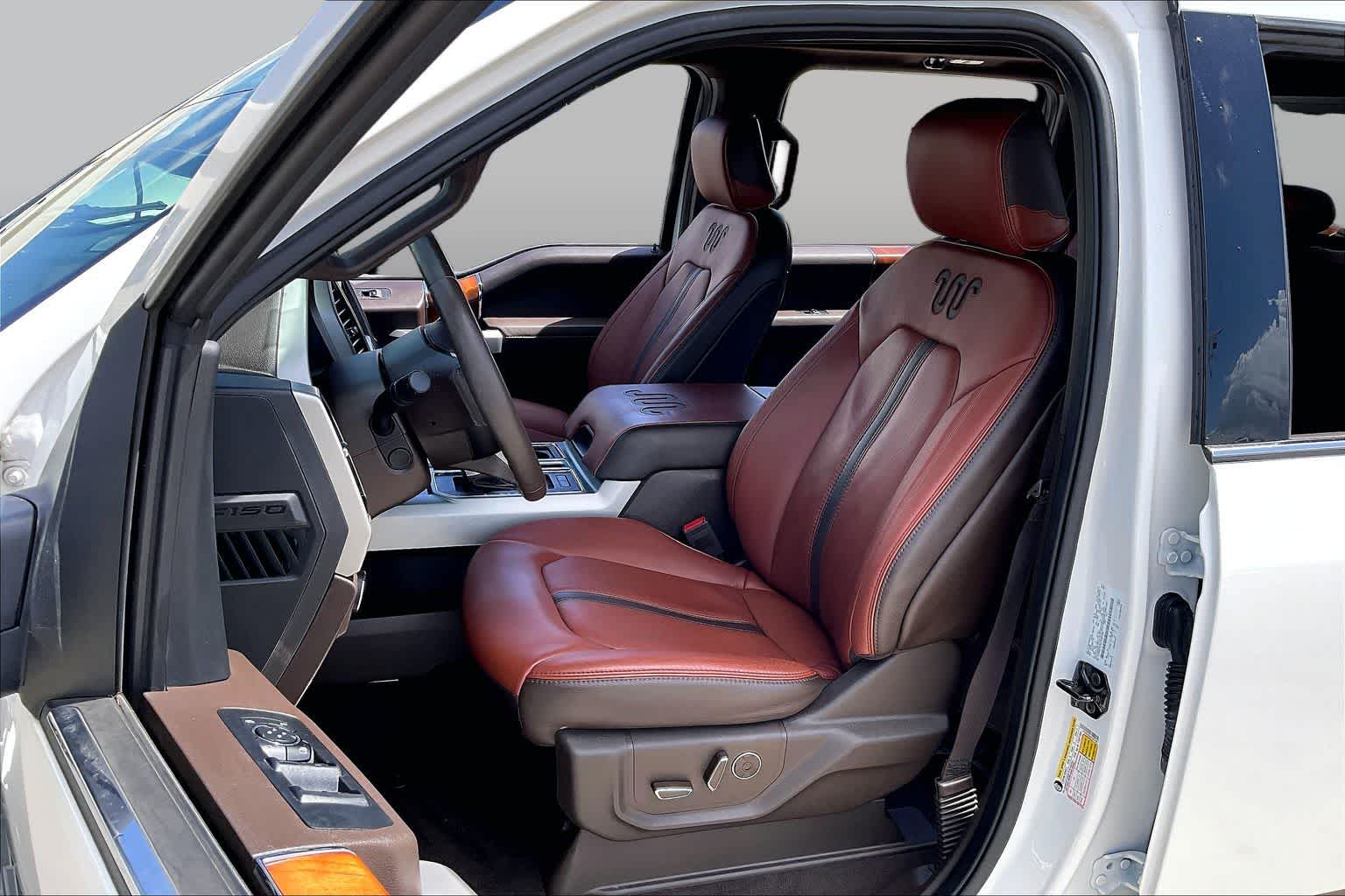 2020 Ford F-150 King Ranch Star White Metallic Tri-Coat/Stone Gray at Mac Haik Ford