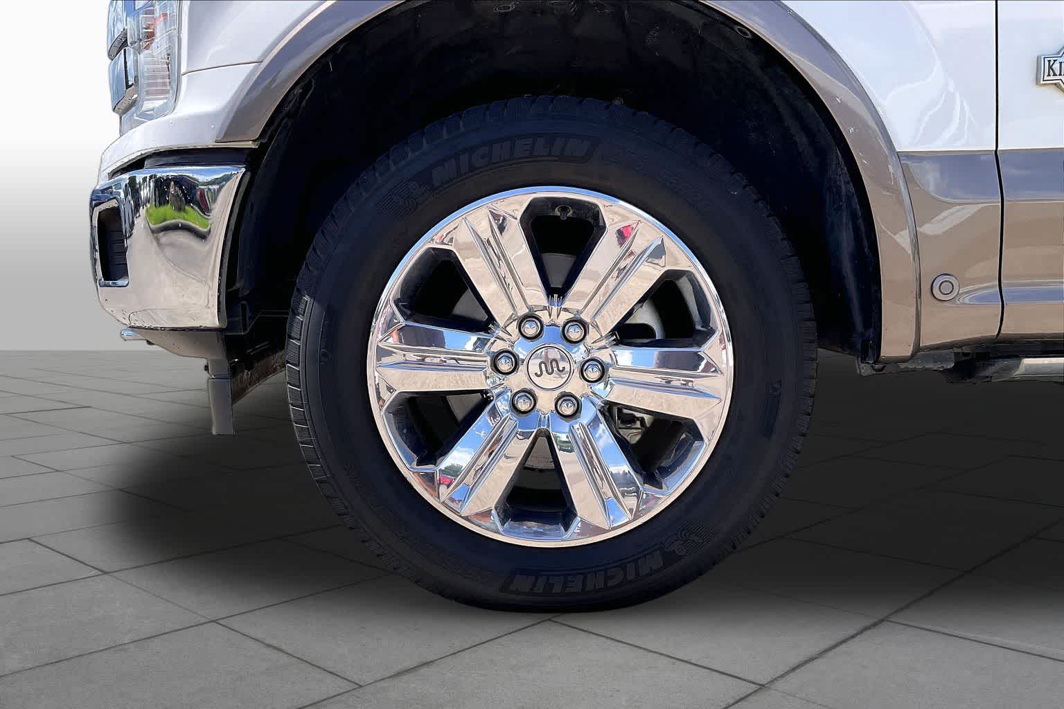 2020 Ford F-150 King Ranch Star White Metallic Tri-Coat/Stone Gray at Mac Haik Ford