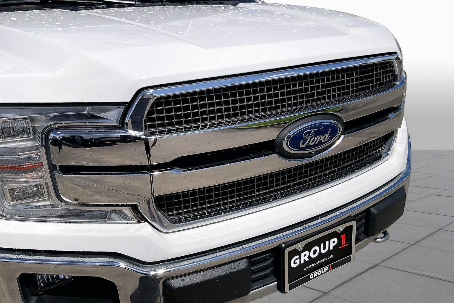 2020 Ford F-150 King Ranch Star White Metallic Tri-Coat/Stone Gray at Mac Haik Ford