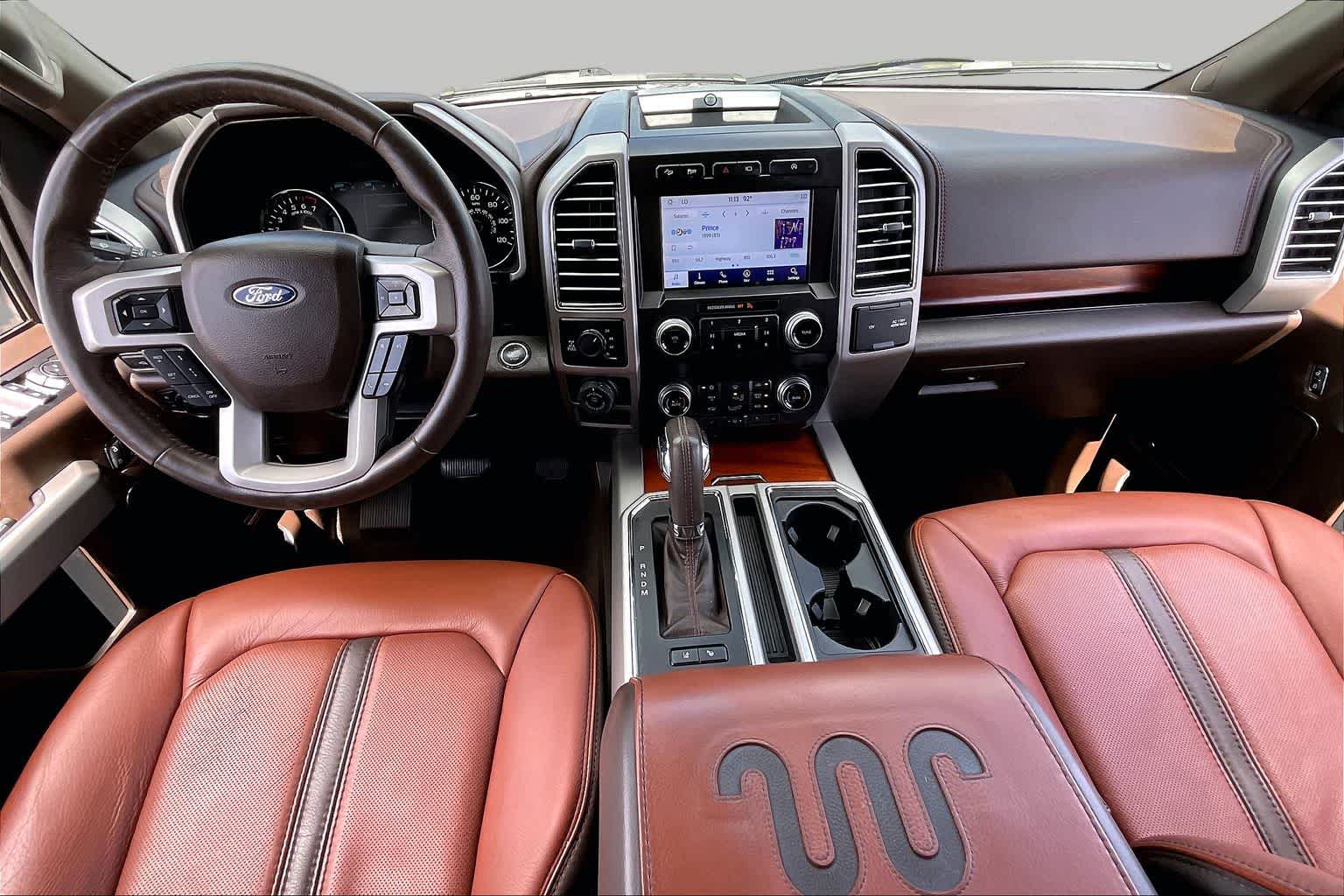 2020 Ford F-150 King Ranch Star White Metallic Tri-Coat/Stone Gray at Mac Haik Ford