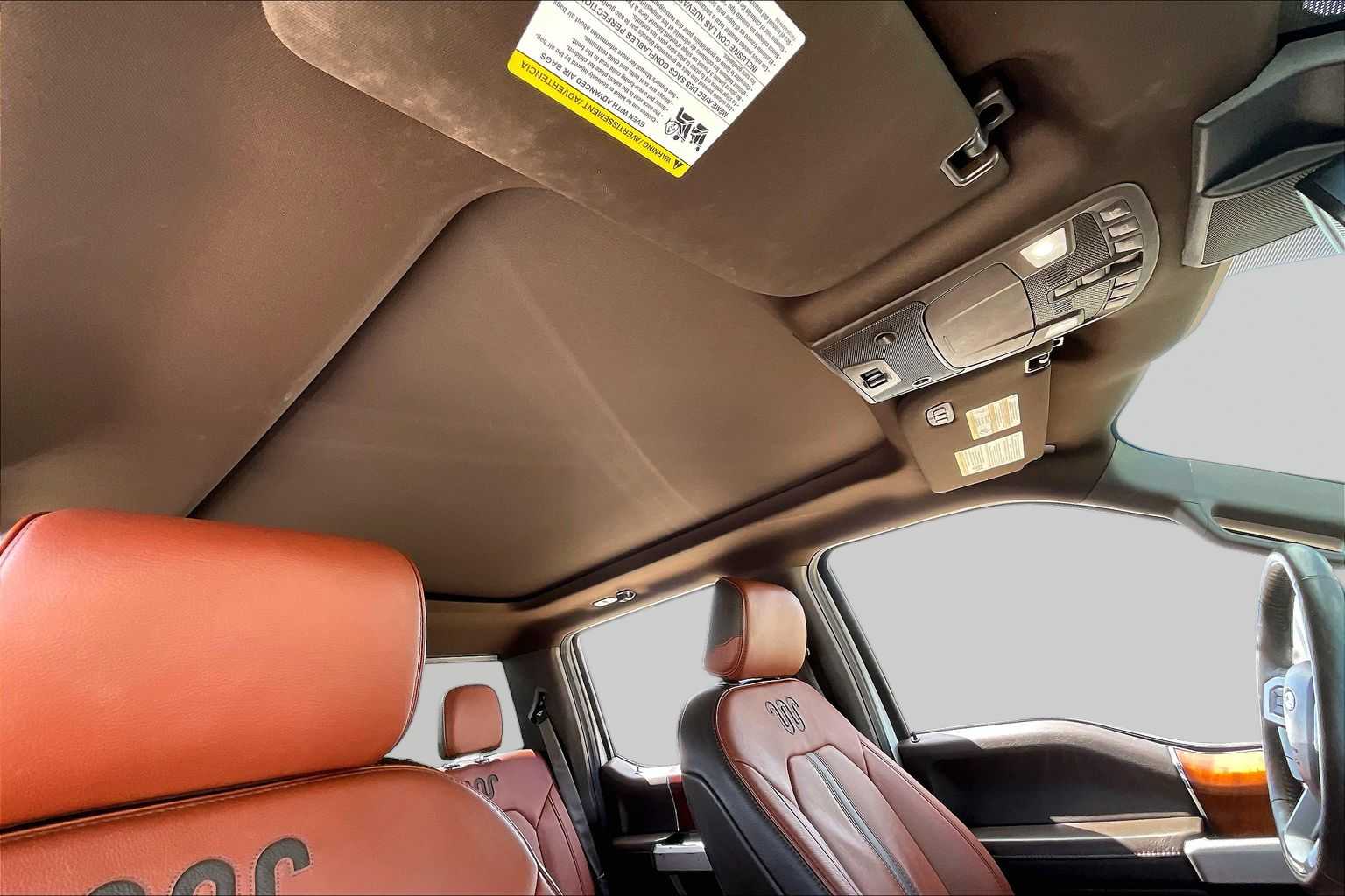 2020 Ford F-150 King Ranch Star White Metallic Tri-Coat/Stone Gray at Mac Haik Ford