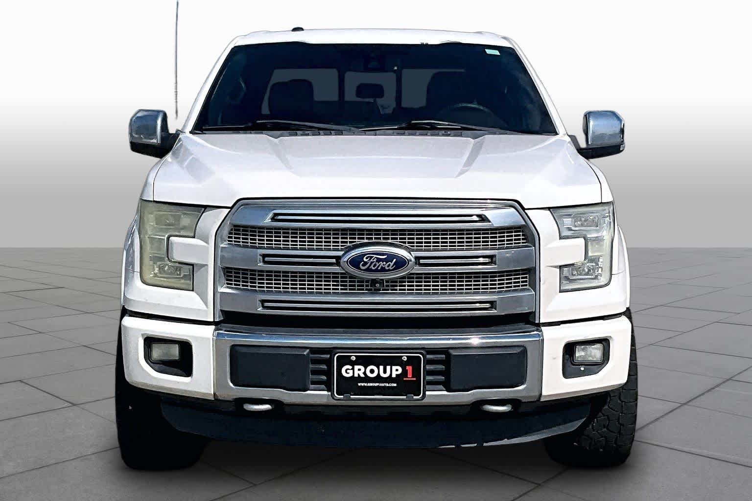 2015 Ford F-150 Platinum White Platinum Metallic Tri-Coat at Auto Boutique Texas