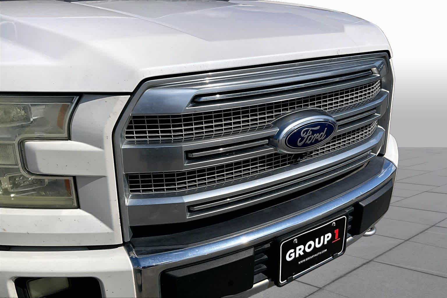 2015 Ford F-150 Platinum White Platinum Metallic Tri-Coat at Auto Boutique Texas