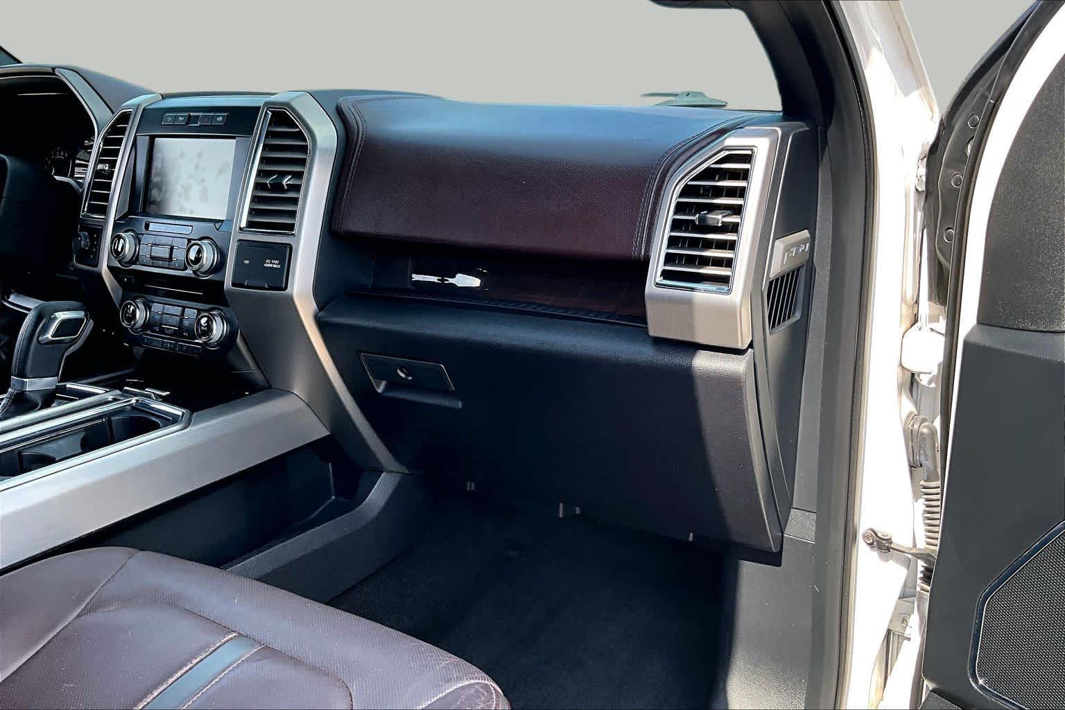 2015 Ford F-150 Platinum White Platinum Metallic Tri-Coat at Auto Boutique Texas