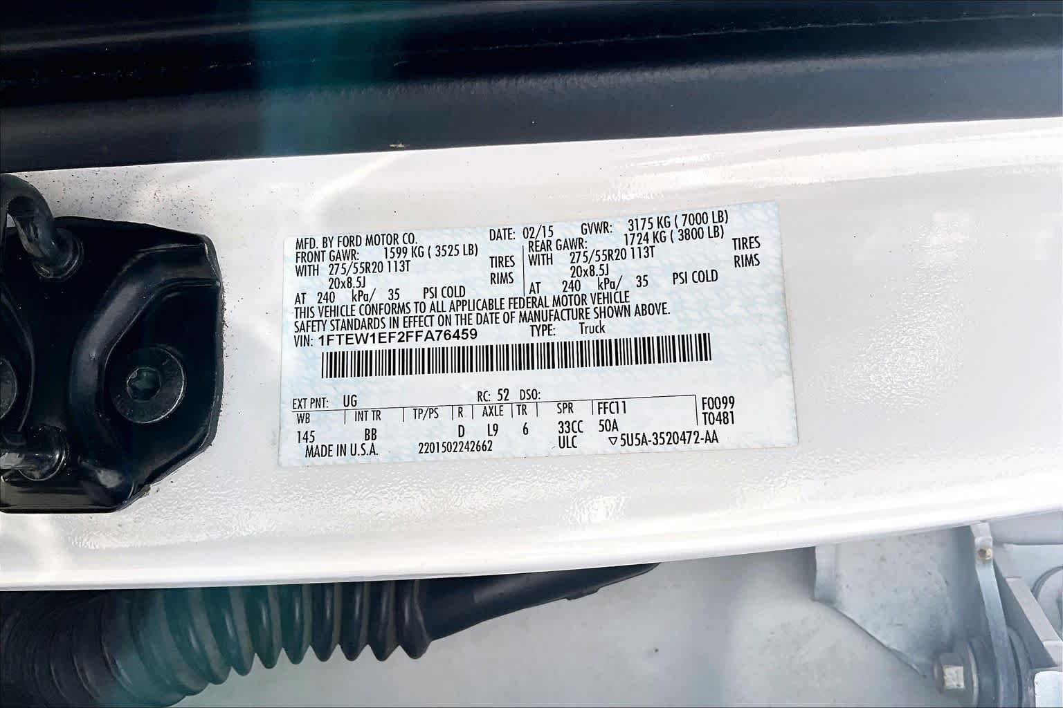 2015 Ford F-150 Platinum White Platinum Metallic Tri-Coat at Auto Boutique Texas