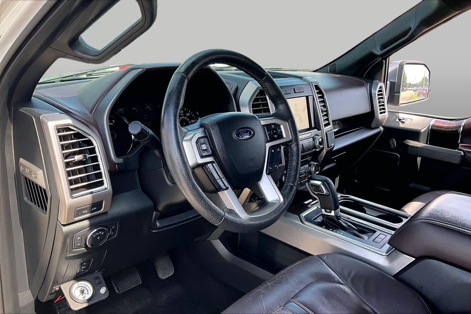 2015 Ford F-150 Platinum White Platinum Metallic Tri-Coat at Auto Boutique Texas