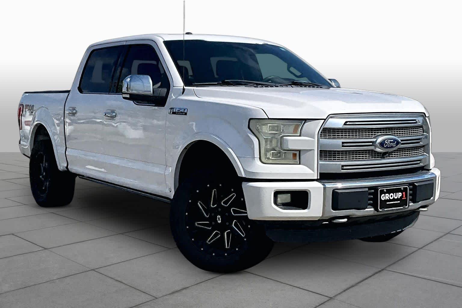 2015 Ford F-150 Platinum White Platinum Metallic Tri-Coat at Auto Boutique Texas