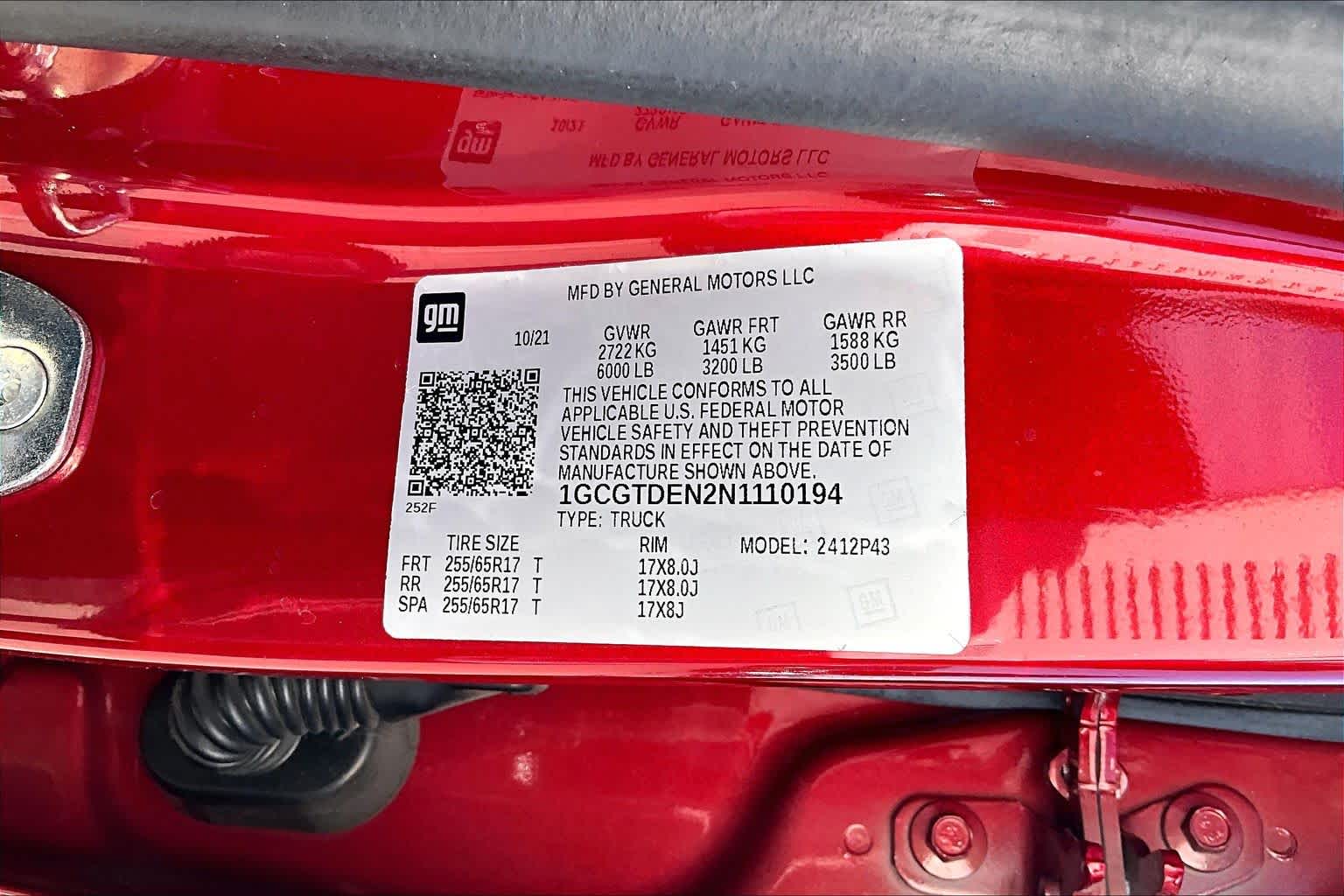 2022 Chevrolet Colorado 4WD Z71 Cherry Red Tintcoat at Texan GMC Buick