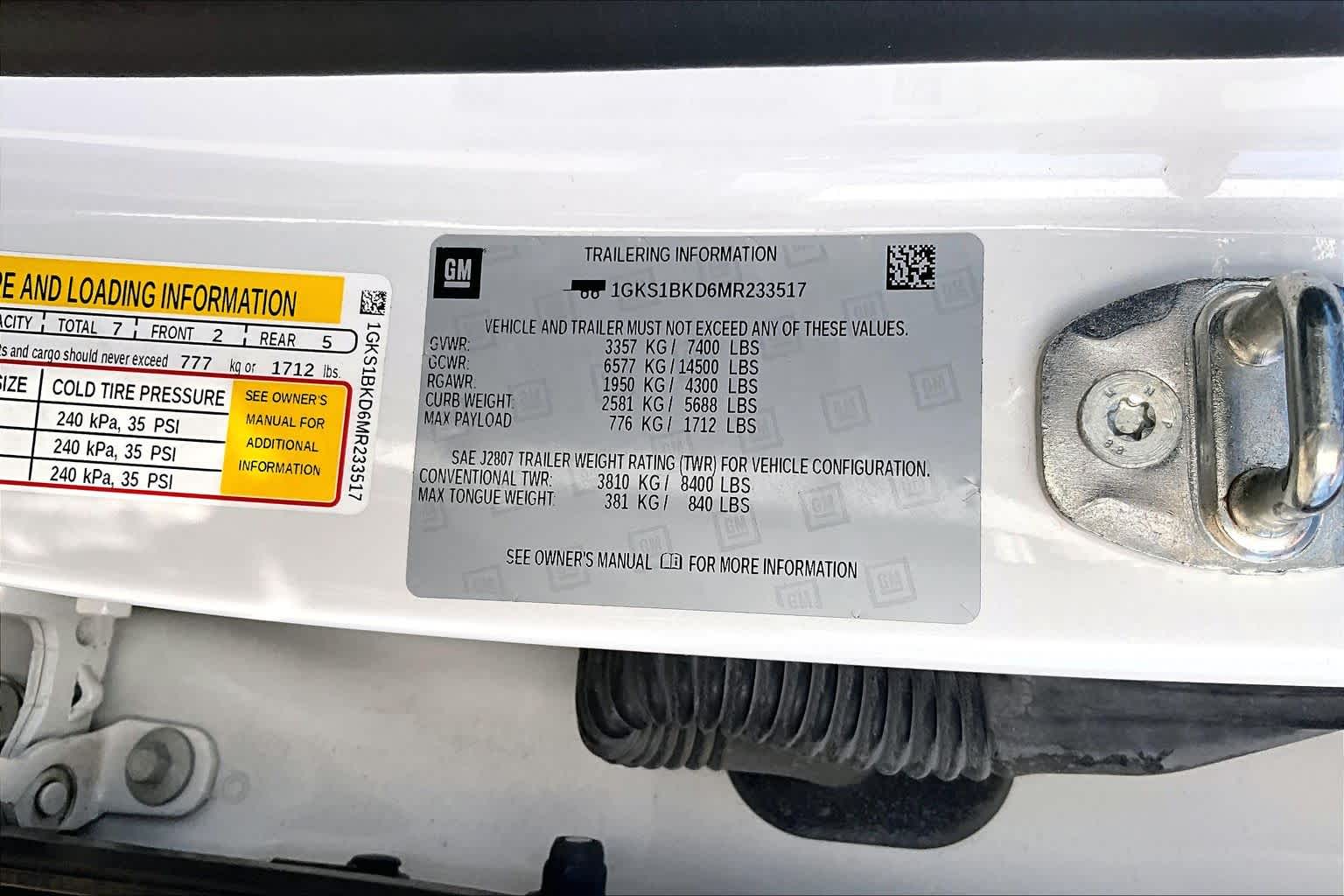 2021 GMC Yukon SLT White Frost Tricoat at Lone Star Chevrolet