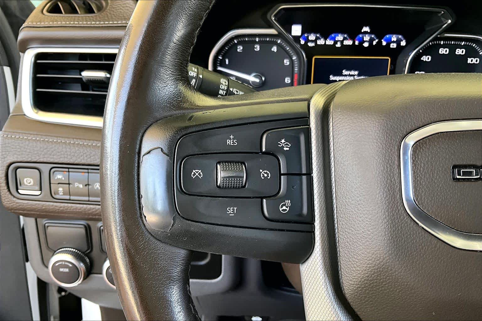 2021 GMC Yukon Denali Denali Summit White at Texan Dodge Chrysler Jeep Ram