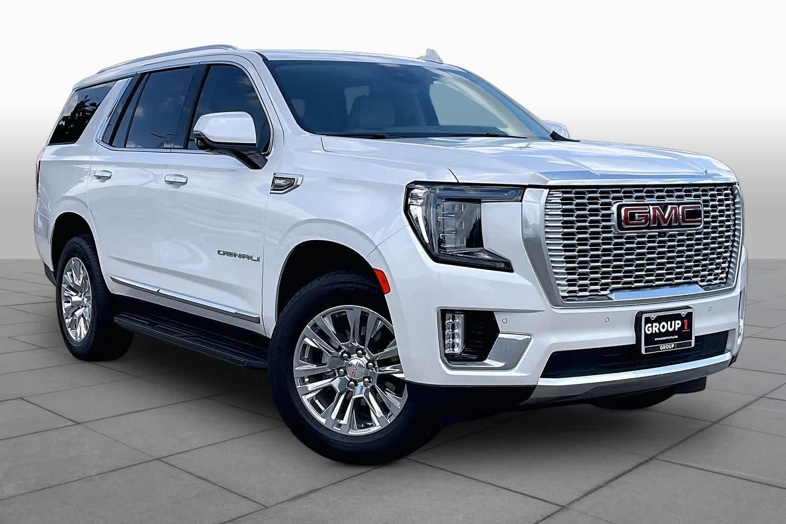 2024 GMC Yukon Denali Denali White Frost Tricoat at Group 1 GMC Buick South