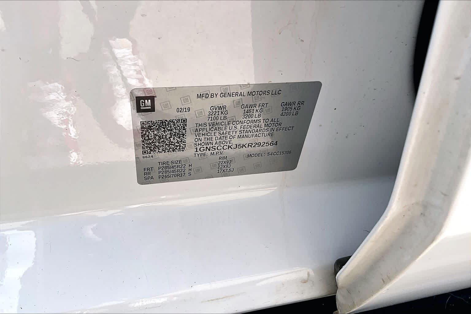 2019 Chevrolet Tahoe Premier Summit White at Group 1 Toyota Southwest