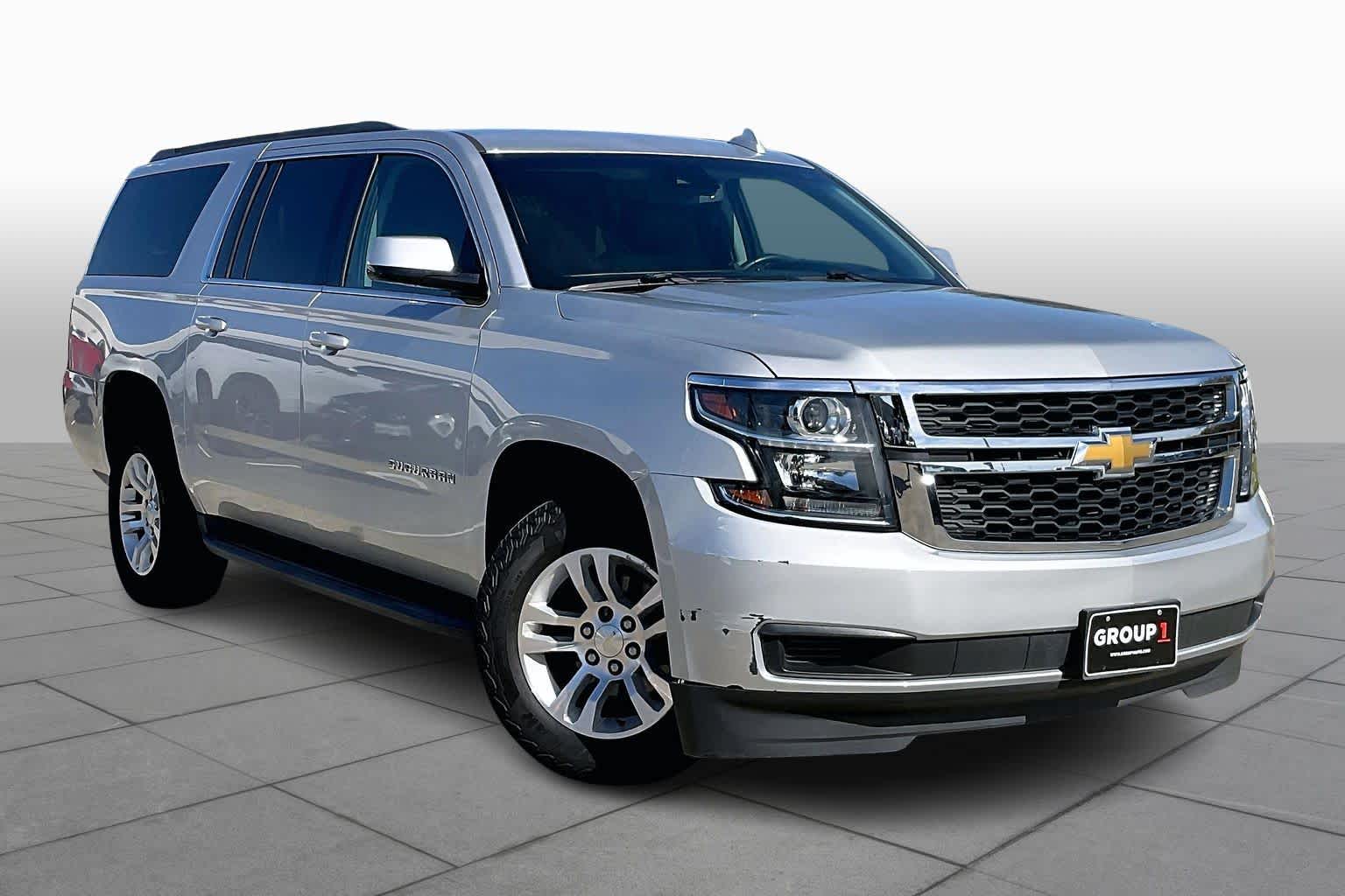 2019 Chevrolet Suburban LT Silver Ice Metallic at AutoNation Chevrolet Gulf Fwy