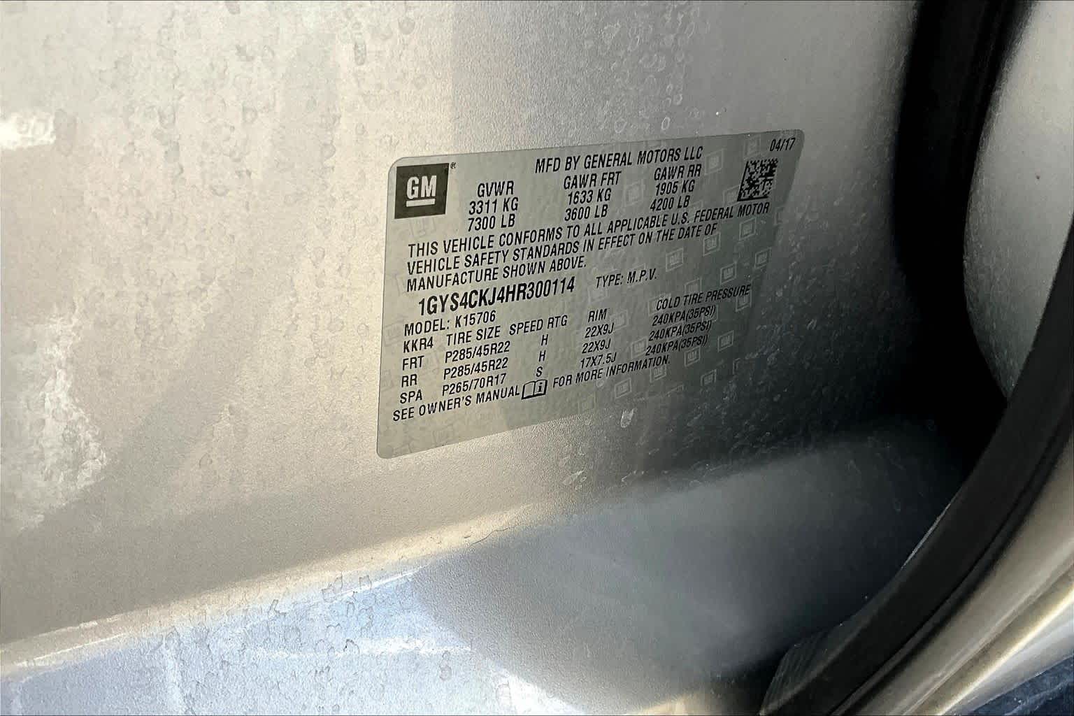 2017 Cadillac Escalade Premium Luxury Radiant Silver Metallic at Sterling McCall Nissan