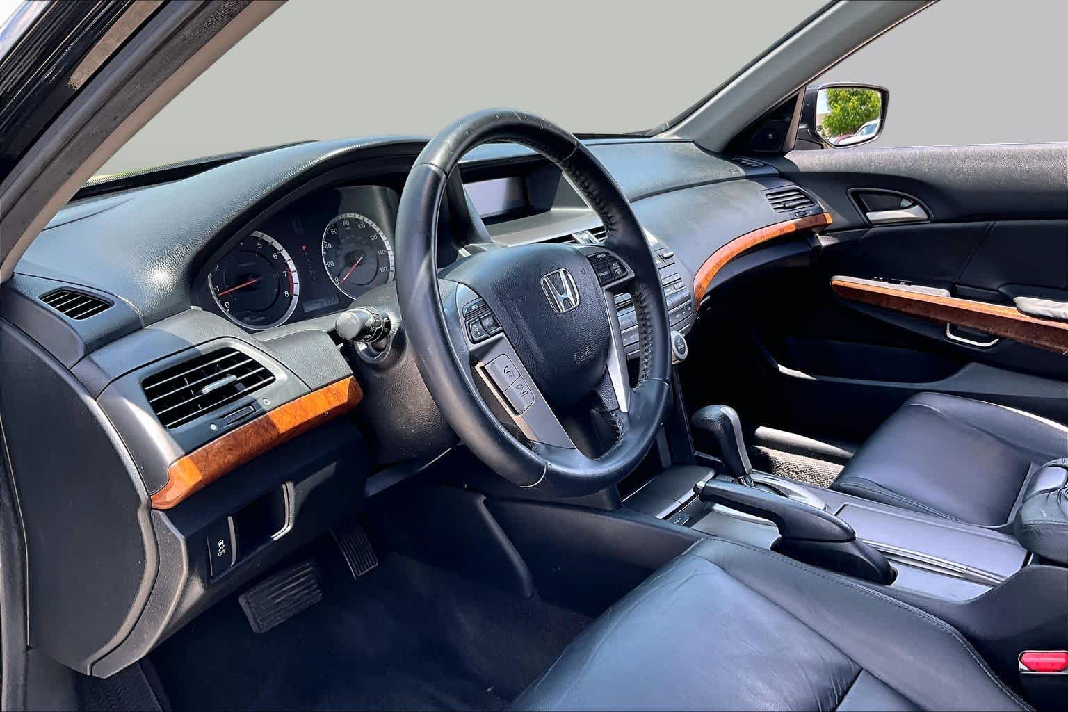 2011 Honda Accord EX-L Crystal Black Pearl at Westside Kia
