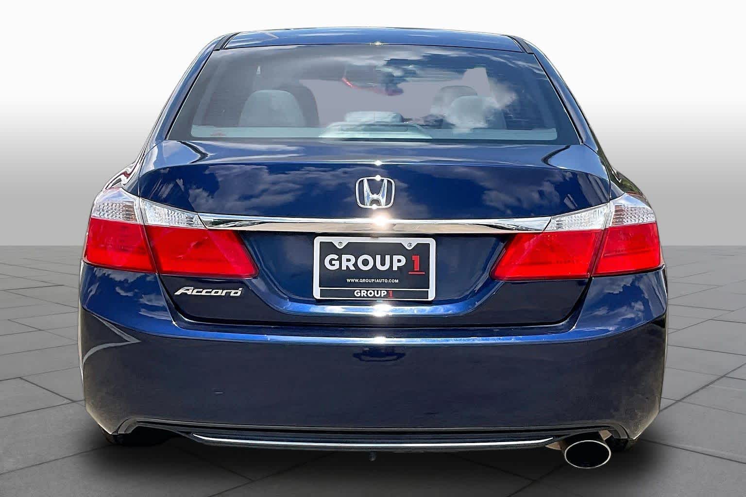 2014 Honda Accord LX Obsidian Blue Pearl at Tomball Ford