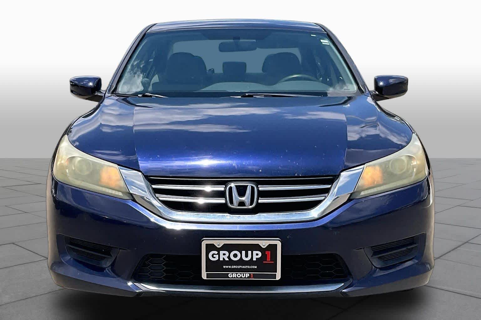 2014 Honda Accord LX Obsidian Blue Pearl at Tomball Ford