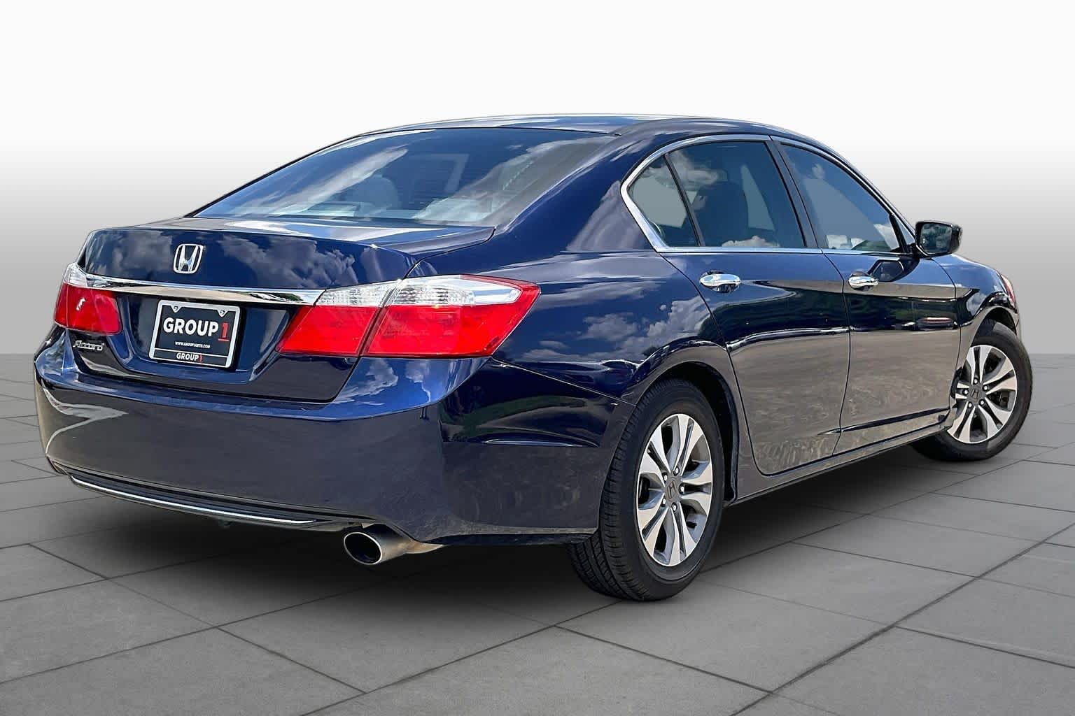 2014 Honda Accord LX Obsidian Blue Pearl at Tomball Ford