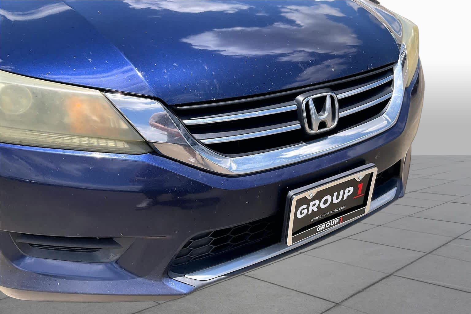 2014 Honda Accord LX Obsidian Blue Pearl at Tomball Ford