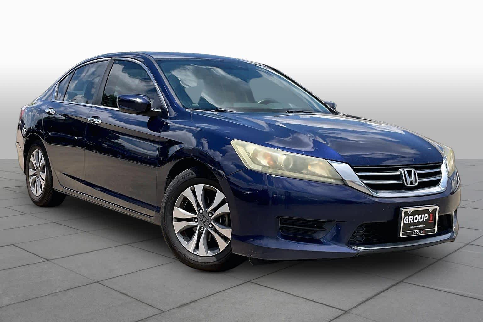 2014 Honda Accord LX Obsidian Blue Pearl at Tomball Ford